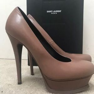 YSL Yves Saint Laurent Tribute Platform Pump 37.5